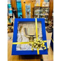 ราคา ชุดขันทองเหลืองพร้อมกล่องผ้าไหม ขันตักบาตร 6 นิ้ว ของขวัญ ของที่ระลึกงานเกษียณ ให้ผู้ใหญ่ (28311330778)