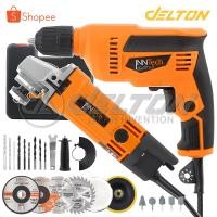 ราคา (แพ็คคู่) InnTech เครื่องเจียร หินเจียร ลูกหมู 4 นิ้ว 1,050W + สว่านไฟฟ้า สว่าน 3 หุน 720W รุ่น IT-954 + IT-606 (27119985313)