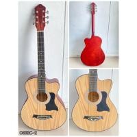 ราคา กีต้าร์โปร่ง Overspeed OS38-2 สีซีบ้า งานเคลือบด้าน ขนาด 38 นิ้ว ฟรี ปิ๊ก3อัน/ใบคอร์ด/ประแจ กระเป๋า (28123354099)