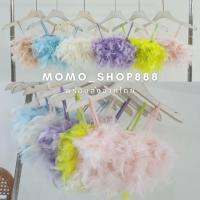ราคา พร้อมส่งเสื้อครอปขนนกสายเดี่ยวขนนก เสื้อสายเดี่ยวแต่งขนนก (17056083581)