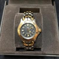 ราคา TAG-HEUER Lady’s Size ขนาด26mmก้างปลาหน้าครีมขอบทองสองชั้นหมุนได้ สองกษัตริย์กระจก Crystal Sapphire กันรอยขีดข่วน (6805964990)