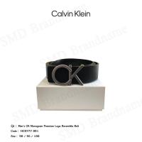 ราคา Calvin Klein Jeans เข็มขัด รุ่น Men's CK Monogram Premium Logo Reversible Belt Code HC0777 001 (26869445859)