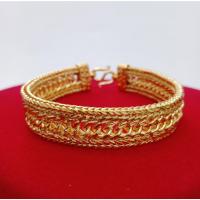 ราคา สร้อยข้อมือชุบเศษทอง หุ้มทอง 96.5% เหมือนทองแท้ ลายโรมิโอ หนัก 2 บาท ราคาพิเศษ (21296331405)