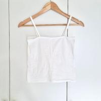 ราคา เสื้อสายเดี่ยว วินเทจ เสื้อซับใน สีขาว มือสอง (17881660178)