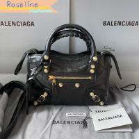 ราคา ใหม่/100%ของแท้/[ส่งฟรี] New Balenciaga Mini City Giant Black 2021/ความสง่างาม (27368329613)