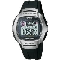 ราคา Casio Standard นาฬิกาข้อมือ สายเรซิ่น รุ่น W-210-1AVDF - black/silver (63179058)