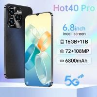 ราคา HOT 40 PRO 5G สมาร์ทโฟน Android โทรศัพท์มือถือแบบเต็มหน้าจอ 6.8 นิ้ว 16GB+512GB แบตเตอรี่ 6800mAh (25489558354)