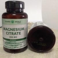 ราคา vitamin world magnesium citrate 200 mg 90 เม็ด (3776320162)