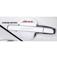 ราคา FITT ถ้วยรองมือเปิดชุบโครเมี่ยม เบ้ามือเปิดสีดำด้าน ถาดมือจับสีดำด้าน Honda BR-V   #5342 (726782299)