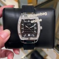 ราคา LYN Emmett Watch นาฬิกาข้อมือ สายซิลิโคน หน้าปัดเหลี่ยม ประดับคริสตัล (25791077041)