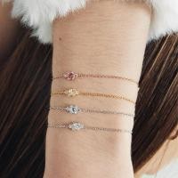 ราคา A.CEMI White Zircon Nova Bracelet สร้อยข้อมือพลอยแท้ เพทายขาว สร้อยคอเงินแท้ ชุบทอง 18K โกลว์ (28518441419)