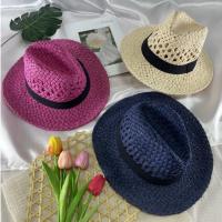 ราคา [รุ่นS016] หมวกสานทรงปานามาปีกกว้างคาดสีดำ กันแดดไปเที่ยวทะเล [สินค้ามีพร้อมส่งจากไทย!] (10048792704)