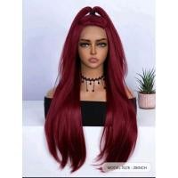 ราคา วิกผมสีไวน์แดงยาว28นิ้ว (14797393031)