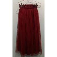 ราคา กระโปรง ผ้ามุ้ง สีแดง (1533333380)
