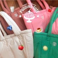 ราคา Amywanders Pudding Tote(แถมฟรี spray alcohol) กระเป๋านุ่มนิ่มใส่ macbook (26251844075)
