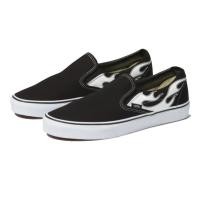 ราคา Vans รองเท้าผ้าใบ Classic Slip-On Flame | Black/White ( VN0A33TBK68 ) (14790565648)