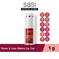 ราคา [ใหม่] sasi Peace & Love Watery Lip Tint พีซ แอนด์ เลิฟ วอเตอร์รี่ ลิป ทินท์ 5 g. (28362029524)