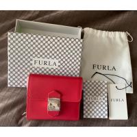 ราคา กระเป๋าสตางค์ Furla สีแดงอมชมพู 3 พับ ของแท้ (2390492992)