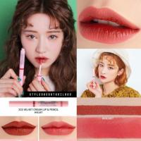 ราคา used/3CE STUDIO ✔3CE velvet cream lip & pencil #HEART (295386831)