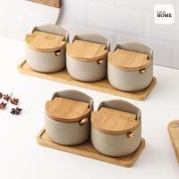 ราคา ชุดโหลใส่เครื่องปรุง พร้อมฐาน โหลใส่เครื่องปรุงอเนกประสงค์ | ของใช้ในครัว โหลเครื่องปรุง (26174164507)