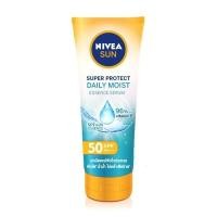 ราคา Nivea Sun Super Protect Daily Moist Essence Serum SPF50 PA+++ 180ml (นีเวีย ซัน ซูเปอร์ โพรเท็ค เดลี่ มอยส์ เอสเซนส์ เซรั่ม เอสพีเอฟ50 พีเอ +++ 180 มล.)