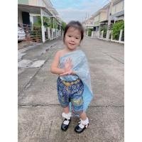 ราคา ชุดไทยเด็กผู้หญิงสไบฟ้าลูกไม้(ไม่รวมเข็มขัด) (18152932808)