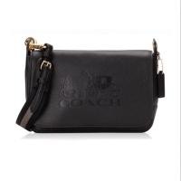 ราคา กระเป๋าสะพายแท้% COACH 72703 JES LEATHER MESSENGER Black สีดำ (4857718929)