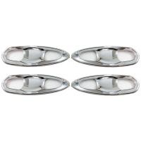 ราคา เบ้ามือจับประตู Toyota Fortuner 2015-2020 8ชิ้น ครอบเต็ม ชุบโครเมี่ยม (2272155876)