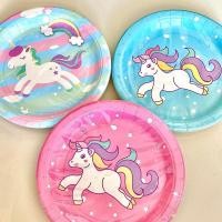ราคา กระดาษปาร์ตี้จานยูนิคอร์นเด็กน่ารักแฟนซี (23769193800)