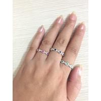 ราคา แหวนเงินแท้ 925 งานขายดี พลอยแท้ ทับทิม ไพลิน มรกต ทัวร์มาลีน (1874417690)