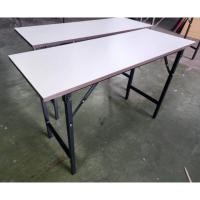 ราคา โต๊ะพับหน้าเมลามีน หน้าโต๊ะกันน้ำ ขนาด 40,45*120*75 ซม.ขาเหล็กทำสีดำป้องกันสนิมได้ดี_โต๊ะพับเอนกประสงค์_กันน้ำ&ทนร้อน (28252932611)