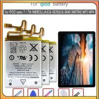 ราคา 6160640 220mAh IPOD 7th Nano 7 MB903LL / A 616-0639 616-0640 W0784 MP3 MP4 แบตเตอรี่ (26456405723)