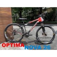 ราคา จักรยานเสือภูเขา OPTIMA NOVA 5000 26นิ้ว Shimano Alivio 27สปีด สีดำแดง และ สีดำเหลือง (18244807879)