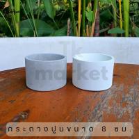 ราคา กระถางปูน ทรงกลม ขนาด 8 ซม. กระถางต้นไม้ แคคตัส กระบองเพชร (24050682223)