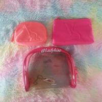 ราคา Victoria's Secretของแท้% MAKEUP BAG TRIO make-up pouch trio Victoria's Secret (891594414)