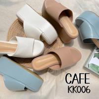 ราคา พร้อมส่ง&เปิดจอง Cafe Platform KK006 สูง 3.5 นิ้ว รองเท้าส้นตึก (14853240741)