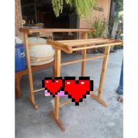 ราคา ราวตากผ้า ราวแขวนผ้าขนหนู ไม้สัก มี 2 ขนาด (4689797945)