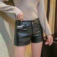 ราคา กางเกงขาสั้นหนังเอวสูงของผู้หญิงใหม่แน่นเซ็กซี่สายกางเกงขาสั้นหนัง pu (28453754885)