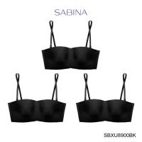 ราคา Sabina ซาบีน่า เสื้อชั้นใน INVISIBLE WIRE (Set 3 ชิ้น) (ไร้โครง) (เกาะอก) รุ่น Pretty Perfect รหัส SBXU8900BK สีดำ (11359484463)
