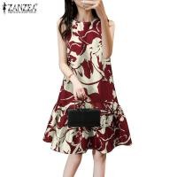 ราคา Zanzea ชุดเดรสชิ้นเดียวแขนกุดลายดอกไม้สําหรับผู้หญิง (27867004570)