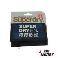 ราคา [ ใหม่ ] SUPERDRY EMBOSSED LOGO POLYESTER TRI-FOLD WALLET / NAVY CAMO / BRAND NEW WITH TAG 100% (16797595963)