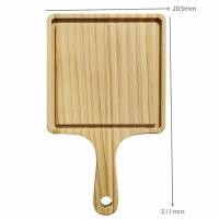 ราคา Vimall ถาดพิซซ่า ไม้ยางพารา มีด้ามจับ ขนาด 8"x8" (กลม/สี่เหลี่ยม) (28661094402)