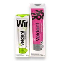 ราคา ยาสีฟัน veldent สีชมพู 100 กรัม/สีเขียว 50 กรัม (28719182784)