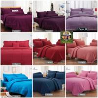 ราคา FOUNTAIN ผ้านวม พร้อม ผ้าปูที่นอน 5ฟุต 6ฟุต ฟาวเท่น สีพื้น (5158245884)