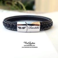 ราคา ข้อมือหนังแท้ สลักชื่อฟรี (438766981)