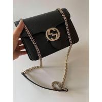 ราคา New Gucci GG Interlocking Small Shoulder Bag Size: 8"(w) x 6"(H) x 2.5(D) อะไหล่ทองแชมเปญ สายโซ่ยาว ครอสบอดี้ได้ (22441985997)