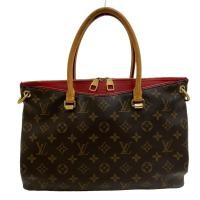 ราคา Louis Vuitton Pallas Mm กระเป ๋ าถือ Monogram หนัง M41175 สีน ้ ําตาลผู ้ หญิงใช ้ (24427452605)
