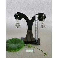 ราคา ต่างหูล้านนา​ ต่างหูสีเงินรมดำ​#11 (22742641906)