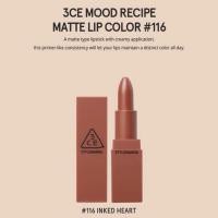ราคา พร้อมส่ง 3CE Mood Recipe Matte Lip Color #116 Inked Heart (81697208)