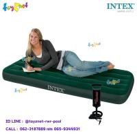 ราคา Intex ที่นอนเป่าลม แคมป์ปิ้ง ปิคนิค 2.5 ฟุต มีที่สูบลมด้วยเท้าในตัว รุ่น 66950 + ที่สูบลม ดับเบิ้ลควิ๊ก วัน (9934335328)